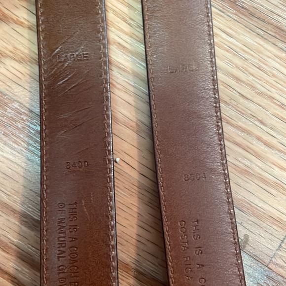 Two large Coach belts. Silver and gold - Picture 8 of 8